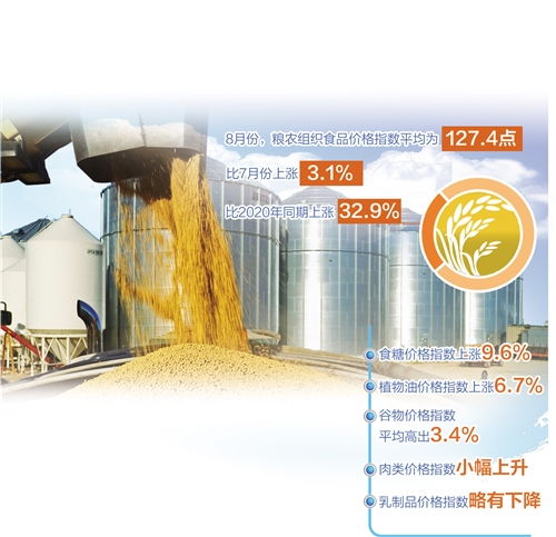 联合国粮农组织：9月全球食品价格指数小幅下降 糖乳制品走低